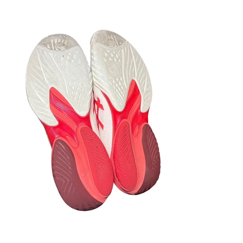 Asics‎ Court FF 3 Mens Tennis Shoes White Red 1041A522 FlyteFoam Size 15